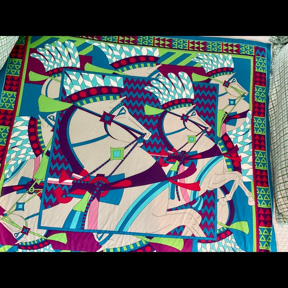 100% Silk Hermès Paris Scarf—never-worn